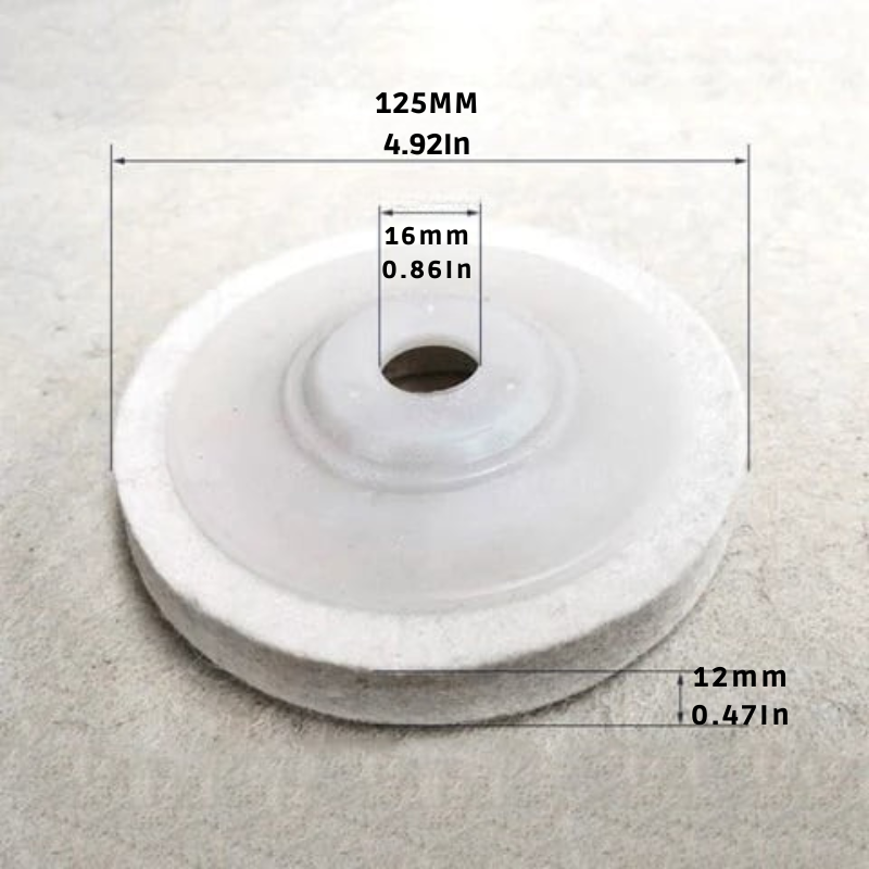 قرص تلميع من الصوف لإنهاء مرآة (x3)