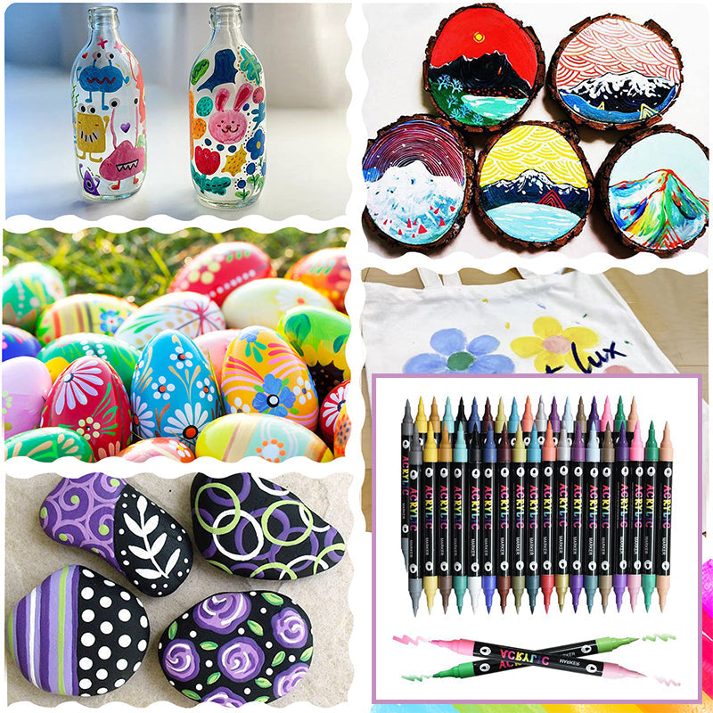 Pędzle do farb akrylowych do błyszczących kreacji 