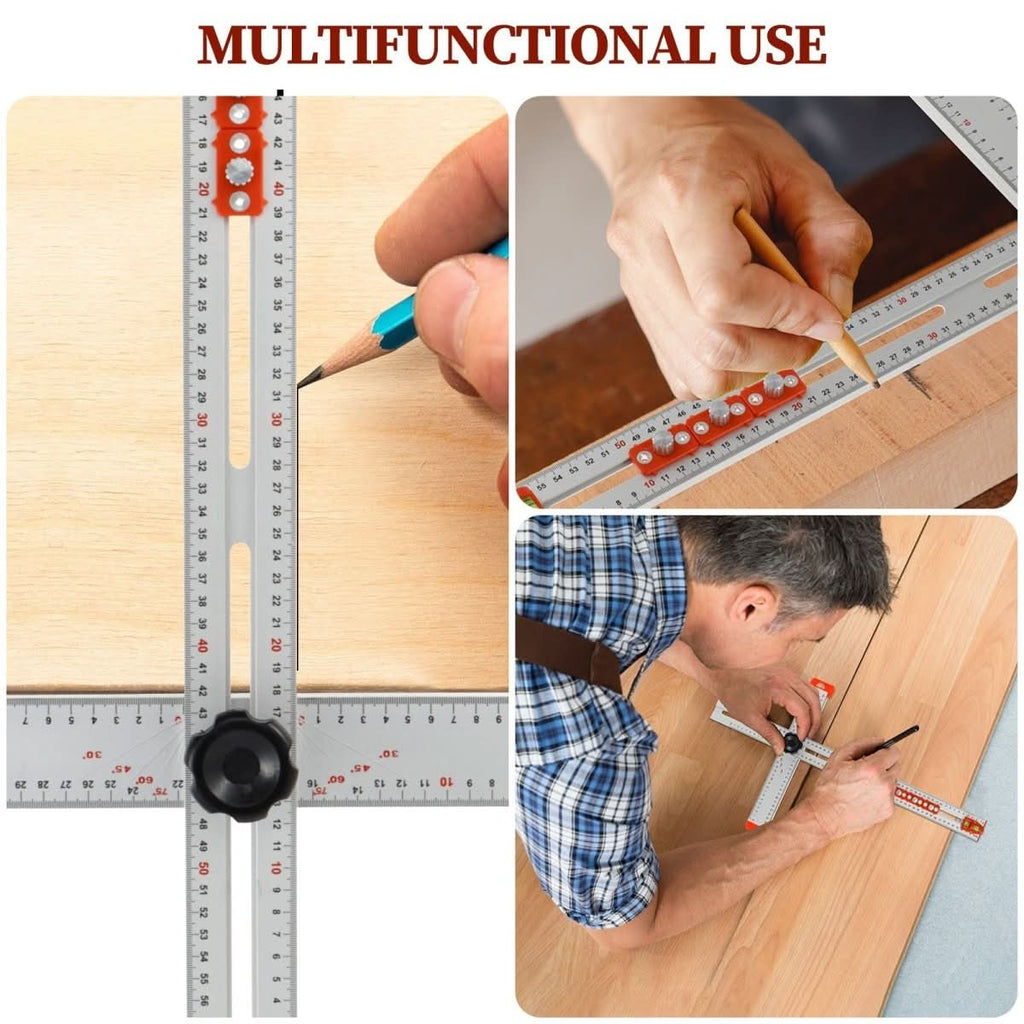 Sliding marking rule for precise measurements 