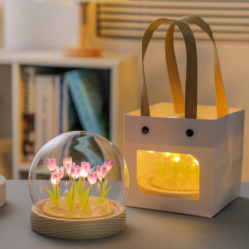 DIY tulipanlampe – Mild blomsterlys 