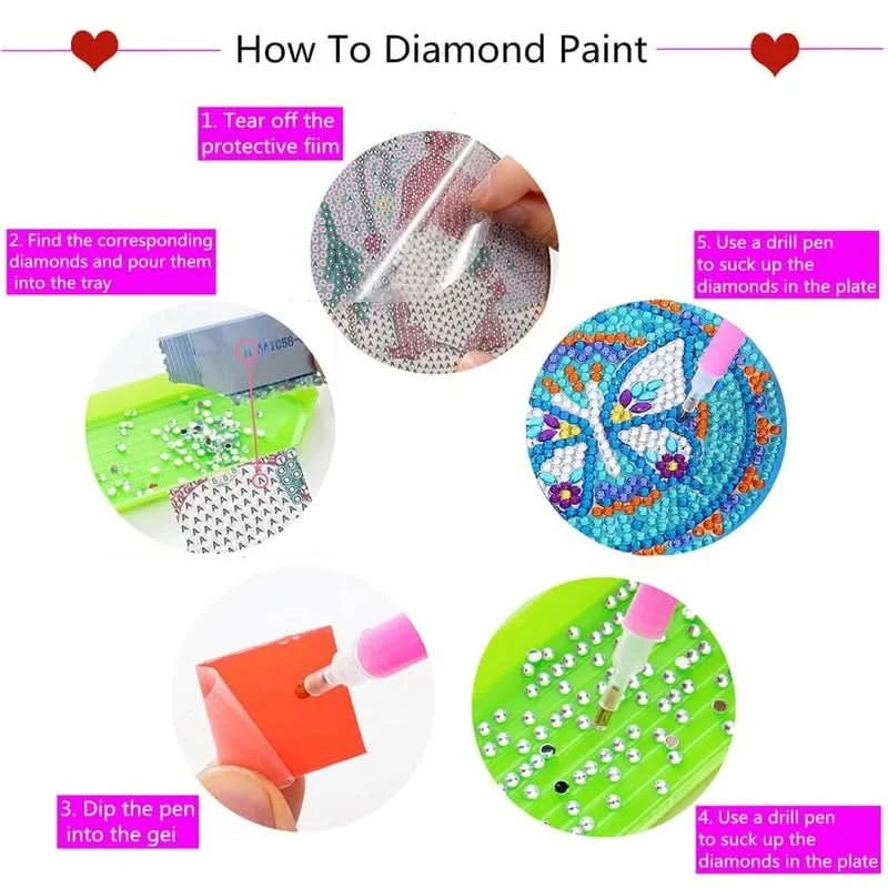 Zestaw podkładek DIY z dżetami 