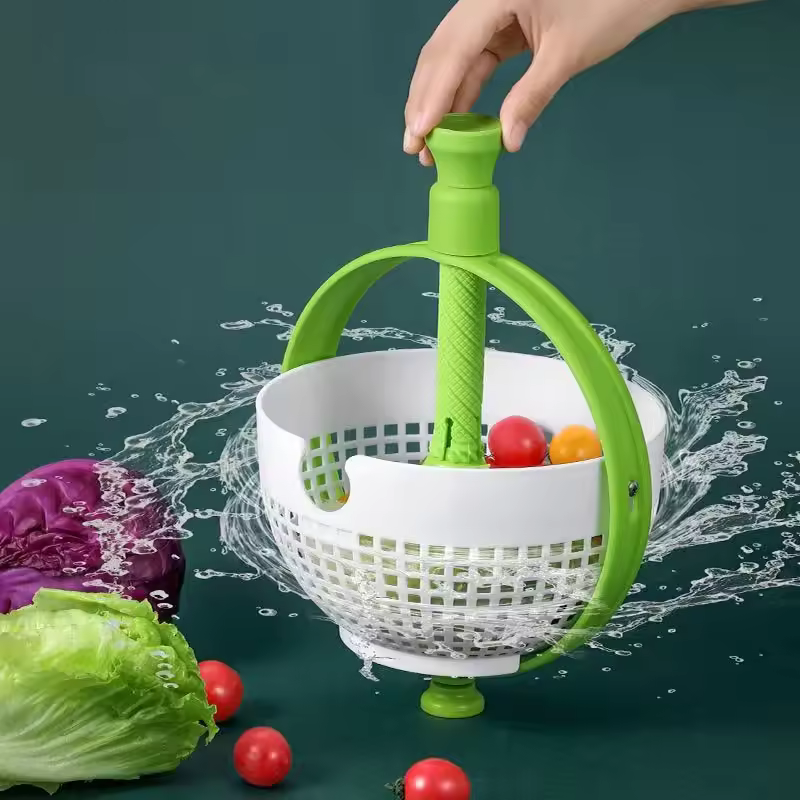 Escurridor y secador giratorio para frutas y verduras 