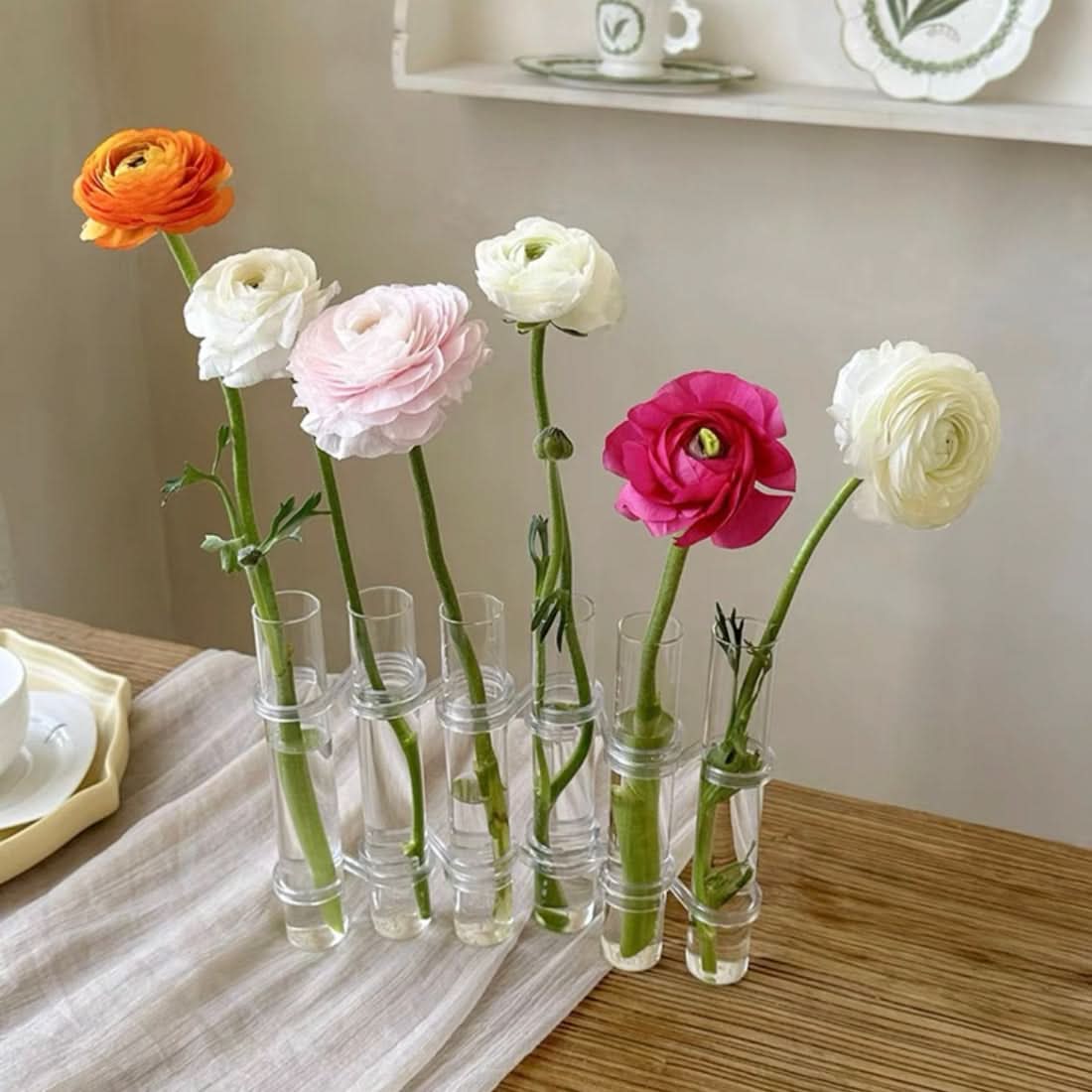 Elegant modulvase for kreative blomsterkomposisjoner 