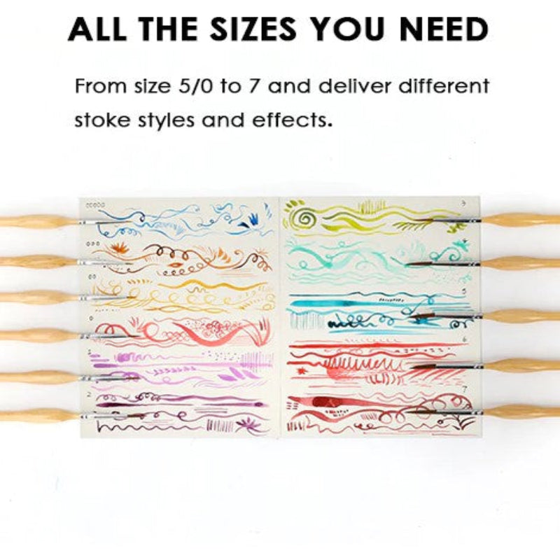 Tarkat siveltimet hienoille ja täydellisille yksityiskohdille (x11) 