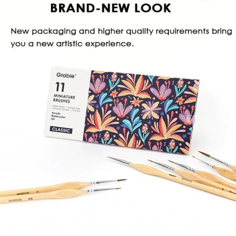 Tarkat siveltimet hienoille ja täydellisille yksityiskohdille (x11) 