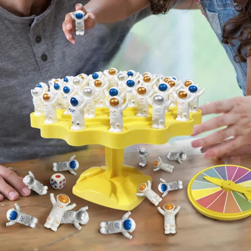 Juego de equilibrio de astronautas para estimular el aprendizaje 