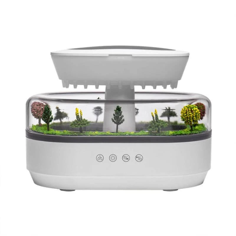 Diffusor med regneffekt - ljud, dimma och stämningsljus 