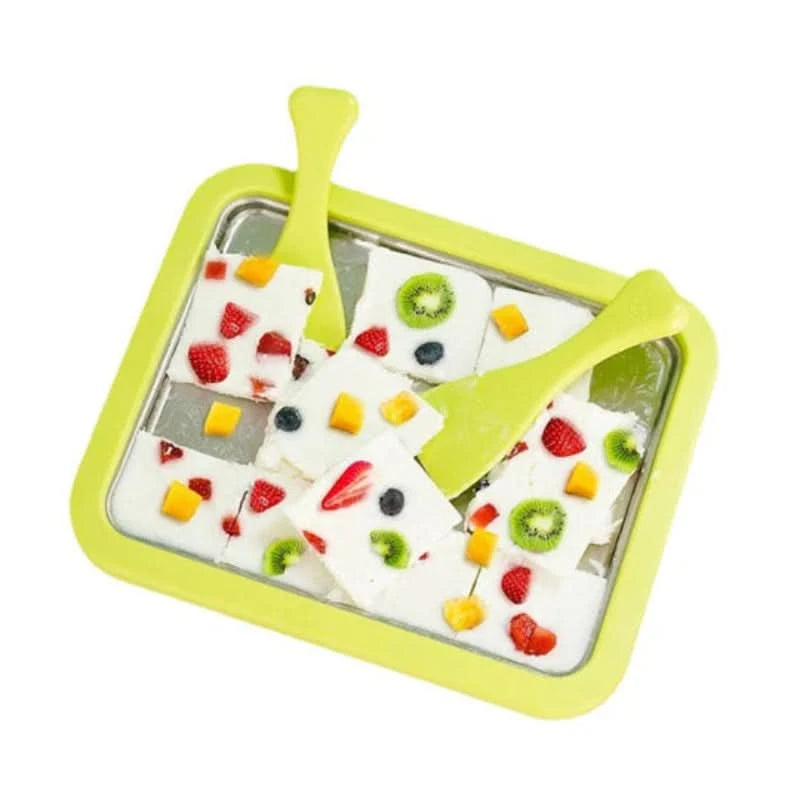 Máquina de helados enrollados casera – placa fría antiadherente 