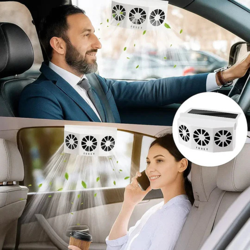 Solar-Autolüfter mit USB-Ladefunktion