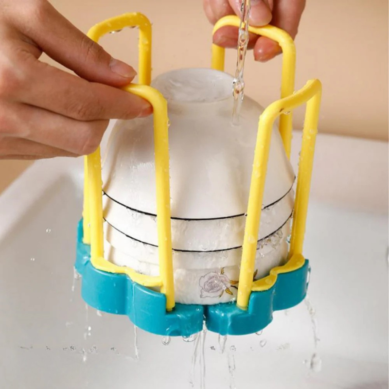 Soporte de escurridor ajustable para cuencos bien ordenados 