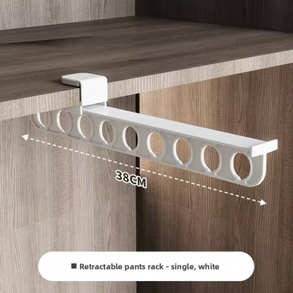 Tringle de rangement rétractable robuste pour placards et zones de rangement