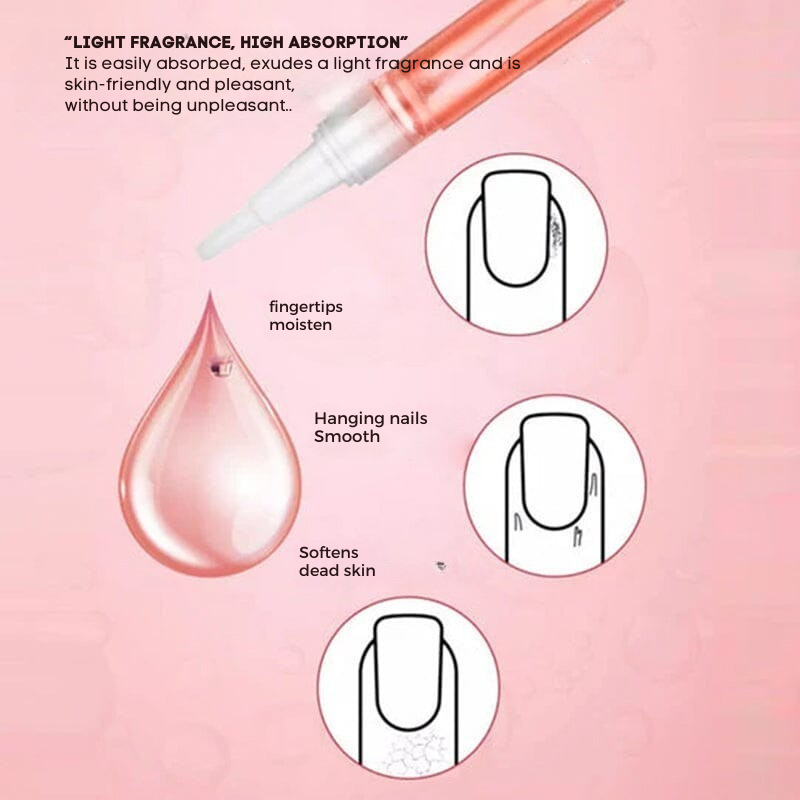 Caneta nutritiva para cutículas e unhas secas 