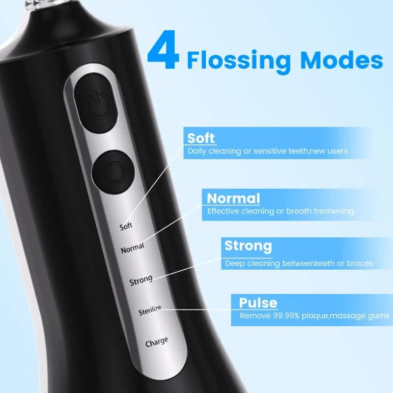 Wiederaufladbares Hydropulse-Gerät für Zahnpflege 
