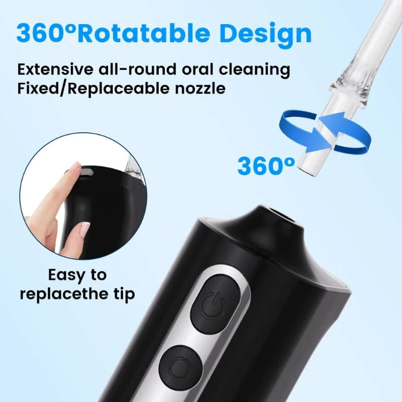 Hydropulse akumulatorowy do pielęgnacji zębów 