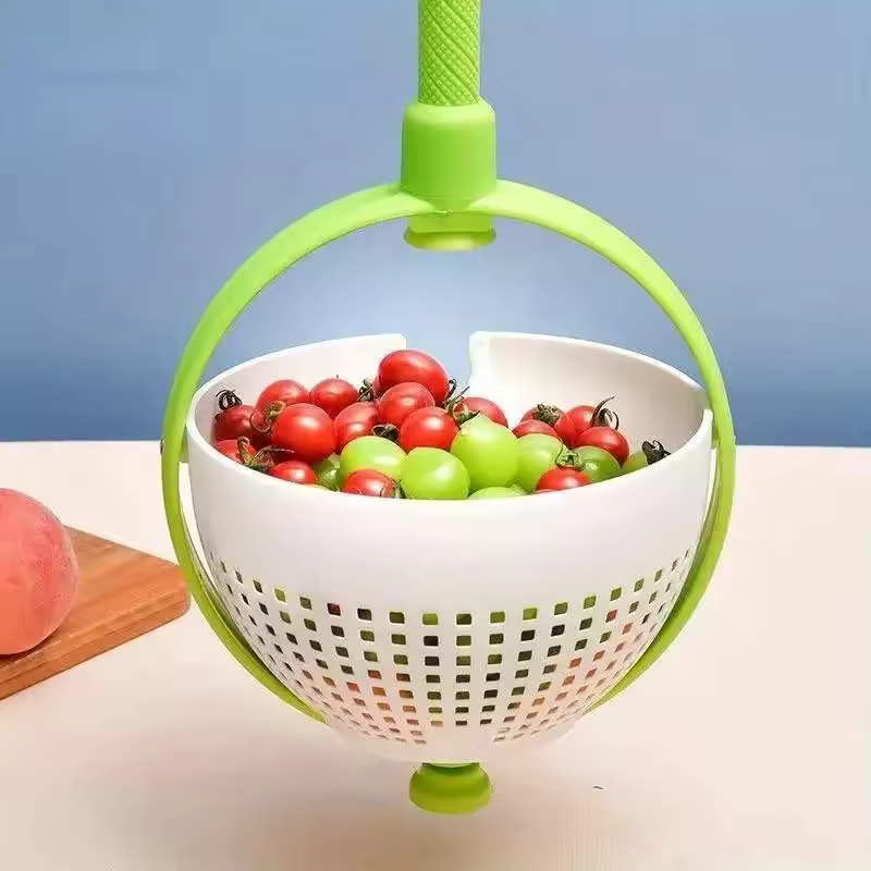 Escurridor y secador giratorio para frutas y verduras 