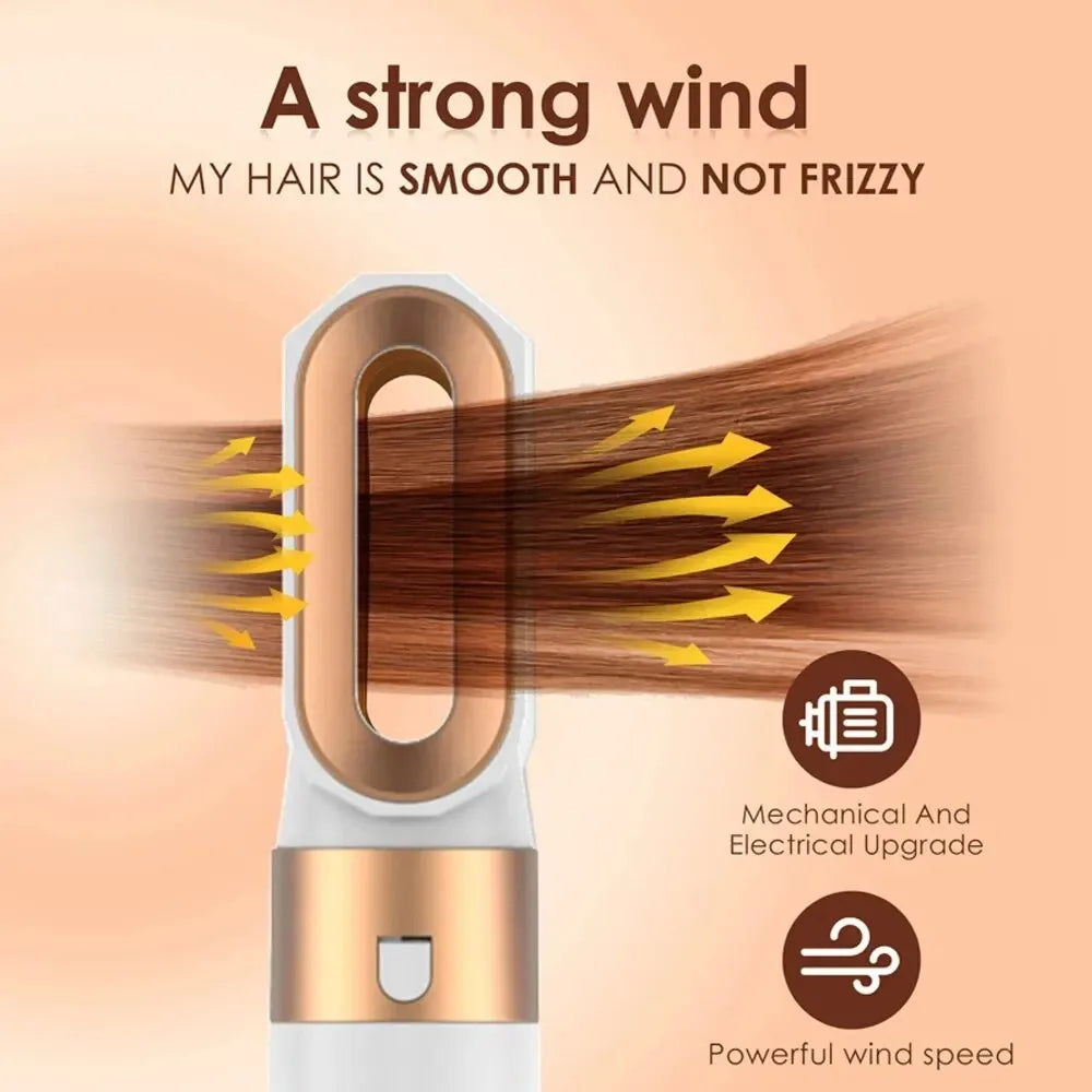 Penteie, alise e seque com um único aparelho 5 em 1 