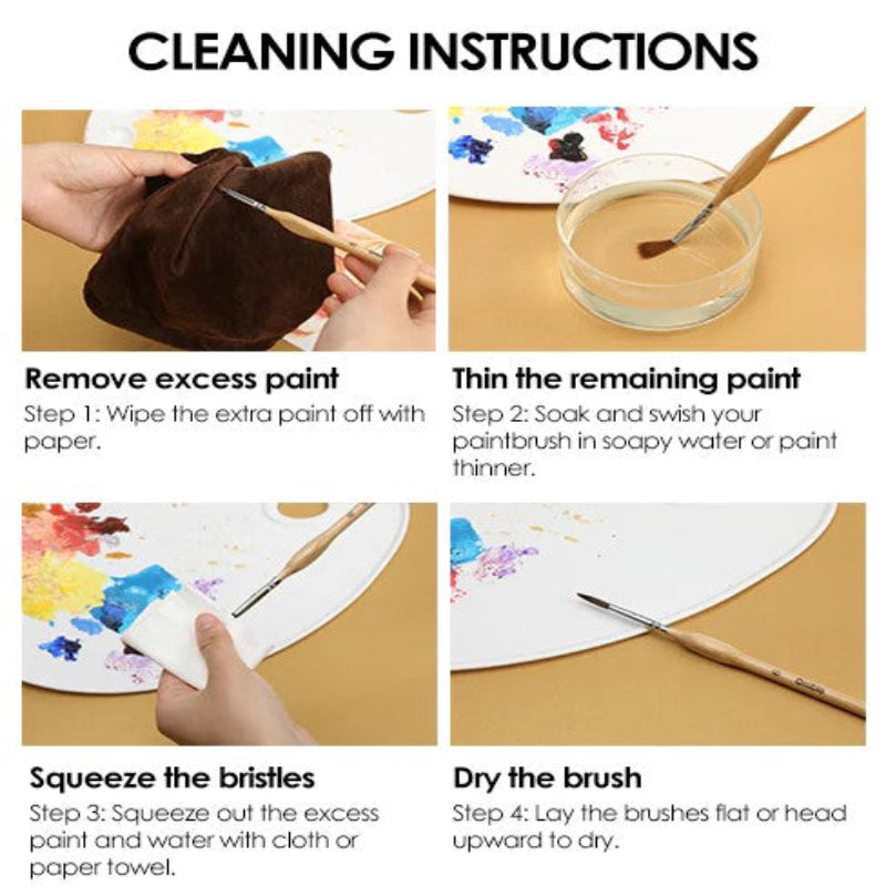 Tarkat siveltimet hienoille ja täydellisille yksityiskohdille (x11) 