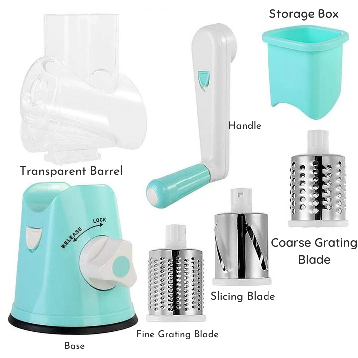 Tăiați, radeți și feliați cu ușurință, fără efort 