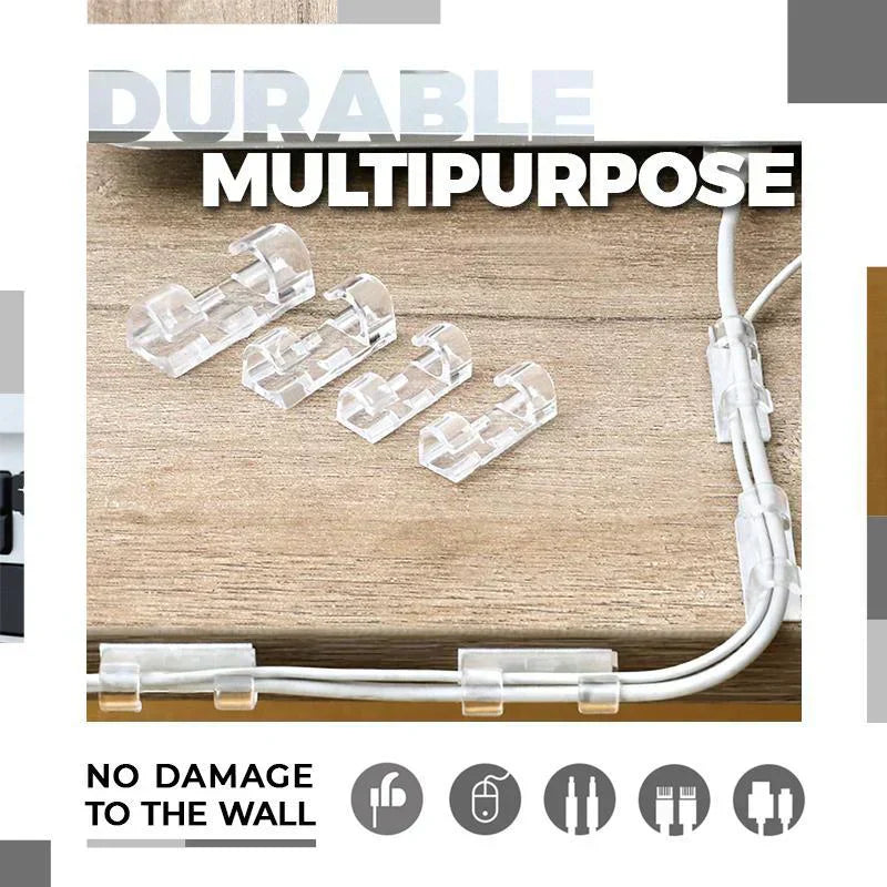 ケーブルとワイヤー用の迅速で目立たない固定具 (x20) 