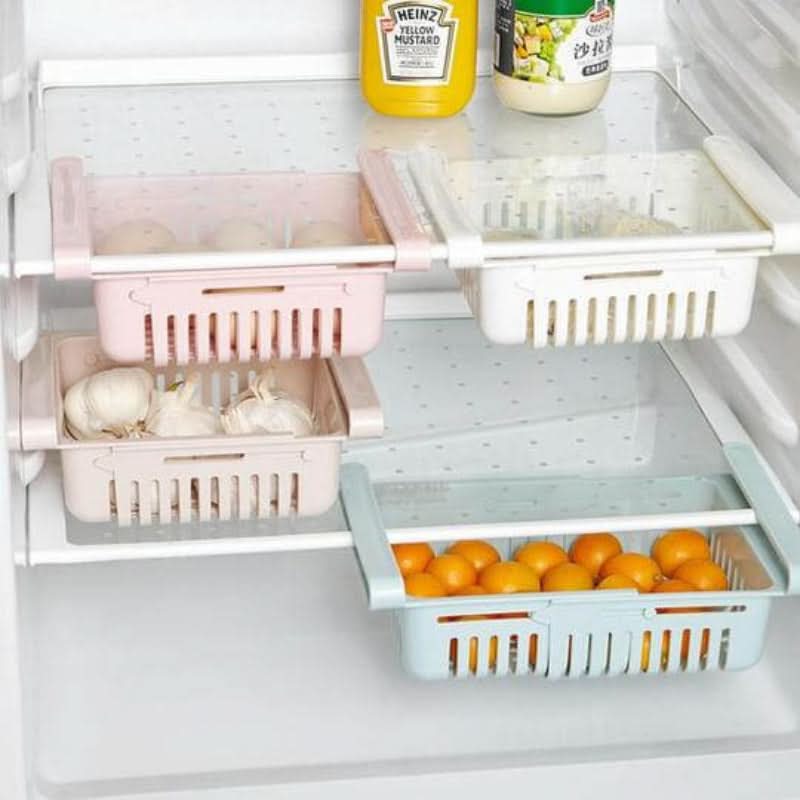Organizador ajustável para refrigerador 