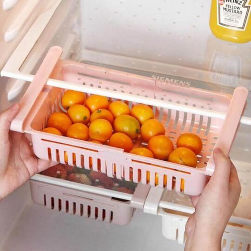 Organizador ajustável para refrigerador 