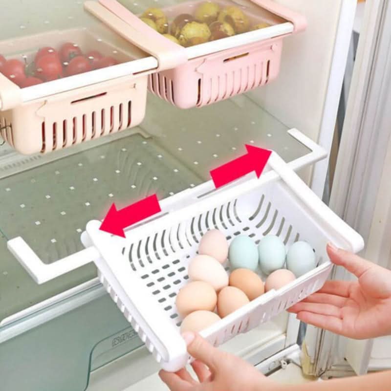 Organizador ajustável para refrigerador 