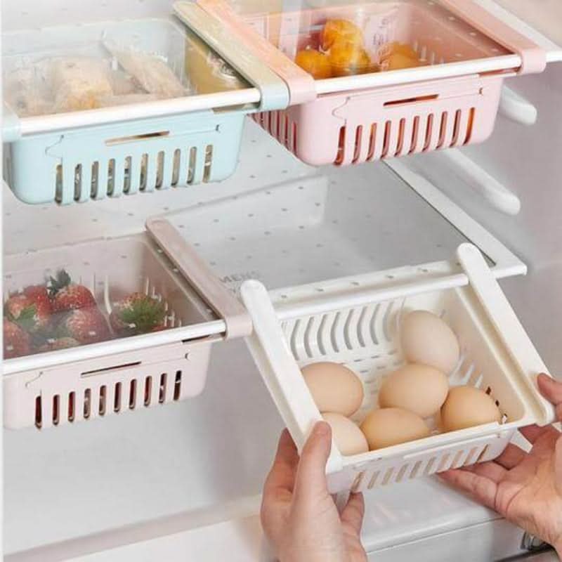 Organizador ajustável para refrigerador 