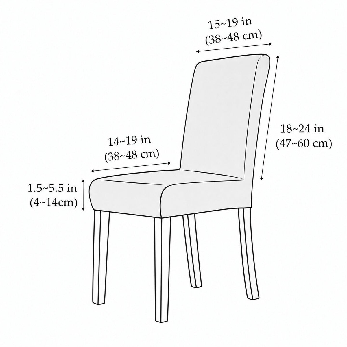 Housses de chaise extensibles premium pour une protection durable