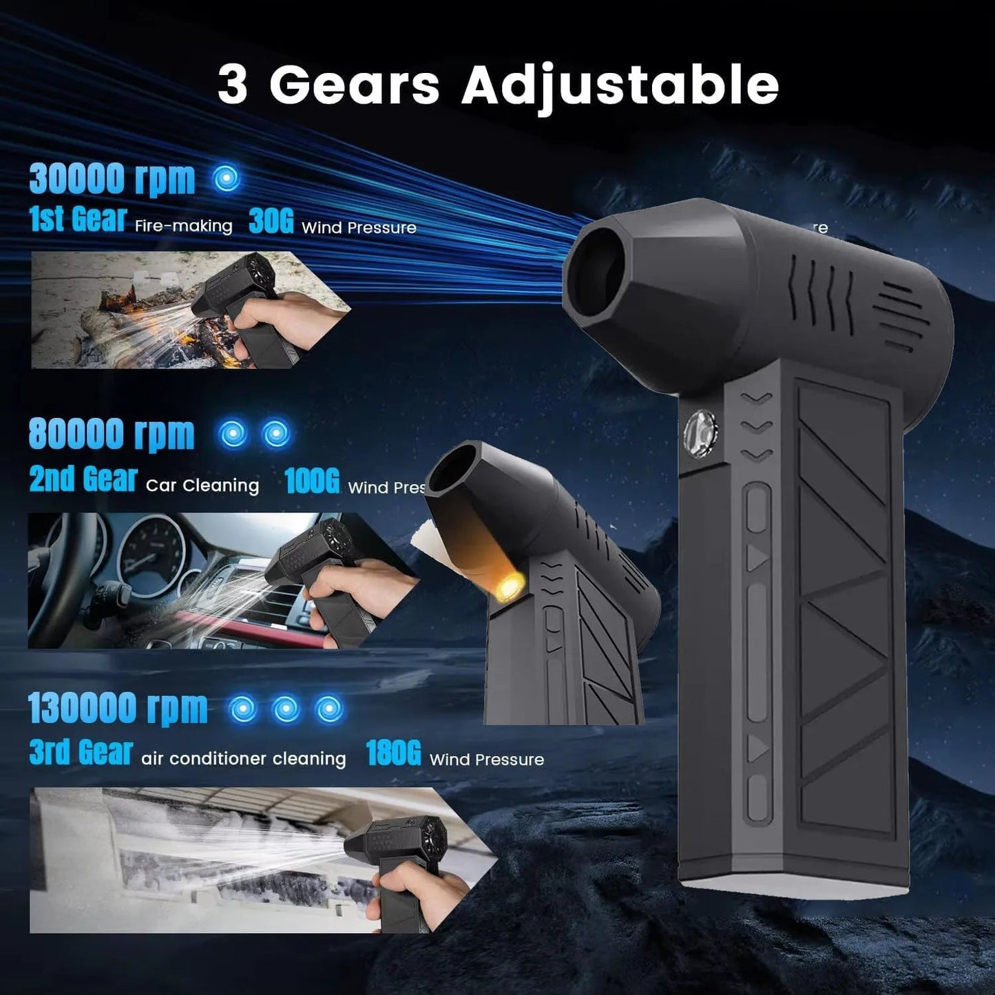 AirBlaster-Pro - منفاخ هواء مدمج لتنظيف سهل 