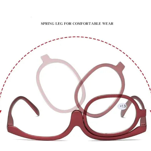 Rotating Makeup Glasses: Precision and Comfort 