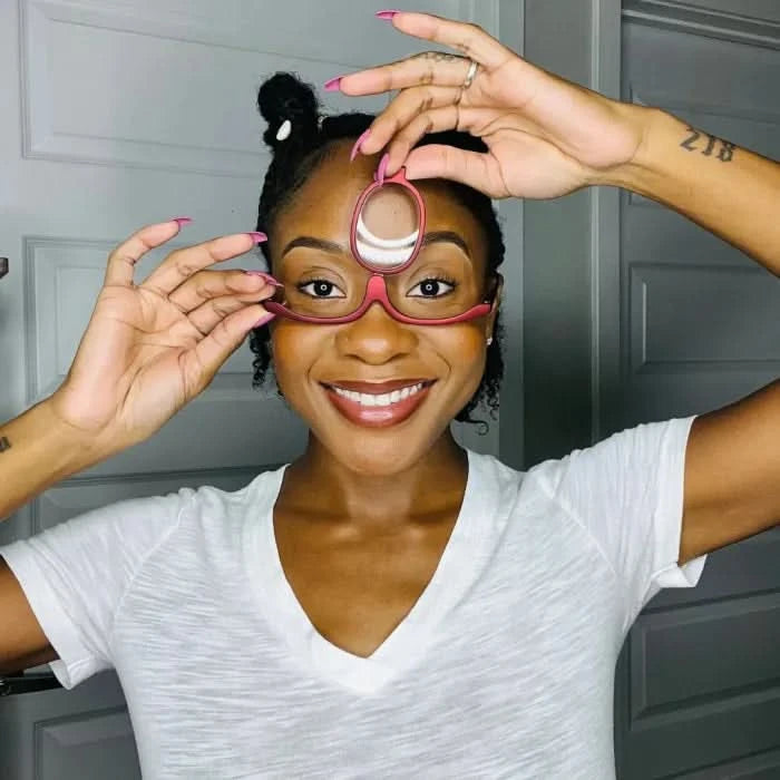 Lunettes de Maquillage Rotatives : Précision et Confort